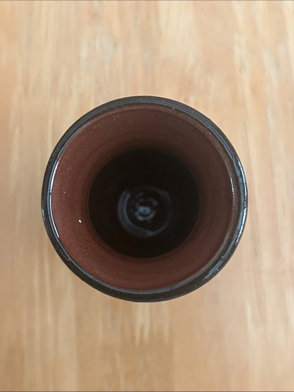 Small pottery vase